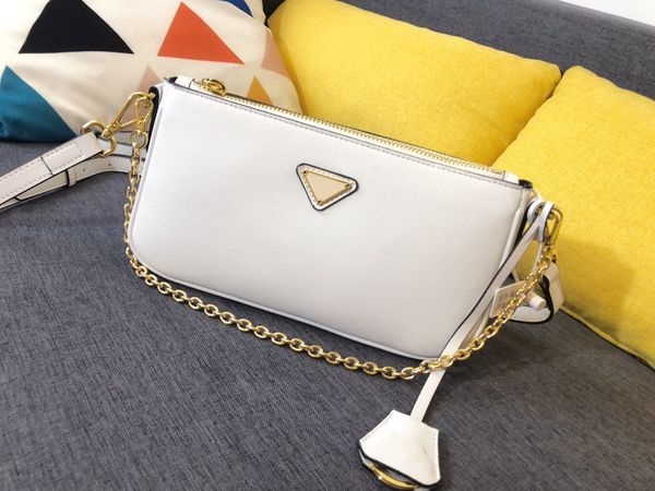 

ladies white leather shoulder messenger bag can be portable