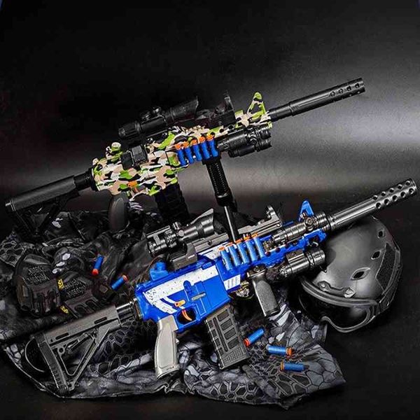 

5444m416 ak47 soft bullet manual air pneumatic military weapons model gun airsoft toy for cs shooting game boys gifts