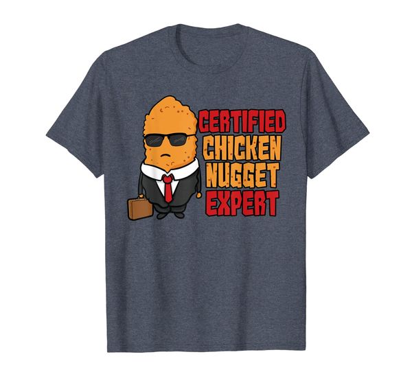 

certified chicken nugget expert shirt tenders gift tee, White;black