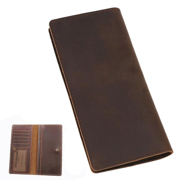 

wallets wallet man genuine leather purse men male vintage long slim thin card holder purs, Red;black