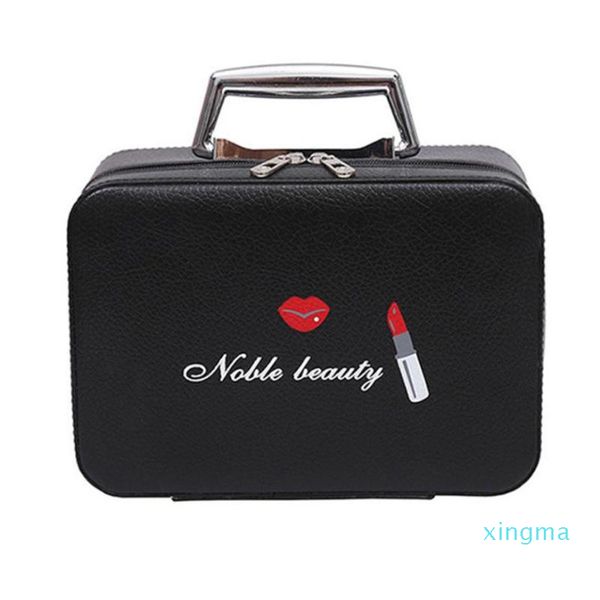 

makeup case cosmetics beauty casket organizer birthday gift portable travel makeup bag zipper storage case #zer