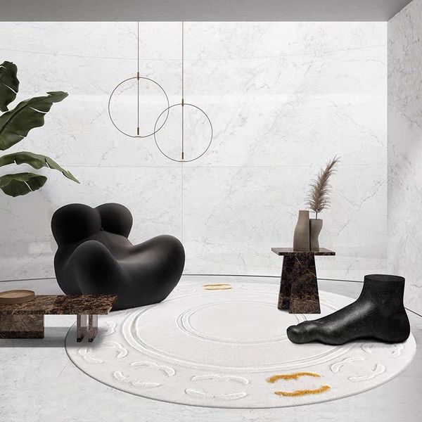 

customized 3d letters round zealand wool mixed silk carpet, thicken hand carved sofa living room rug, any size/color wallpapers