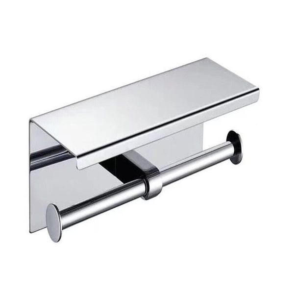 

toilet paper holders double roll holder with phone shelf, stainless steel gold, bathroom tissue wall mounted dispenser mj
