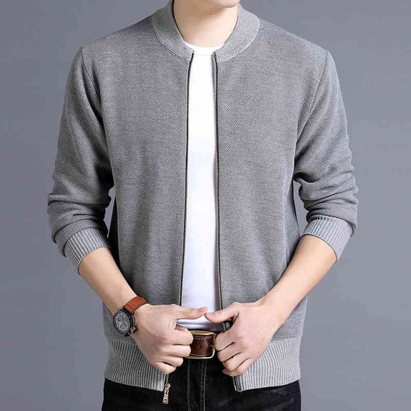 

men's fall and winter knitted long sleeve net edition fashion sports youth individual jacket, Black;brown