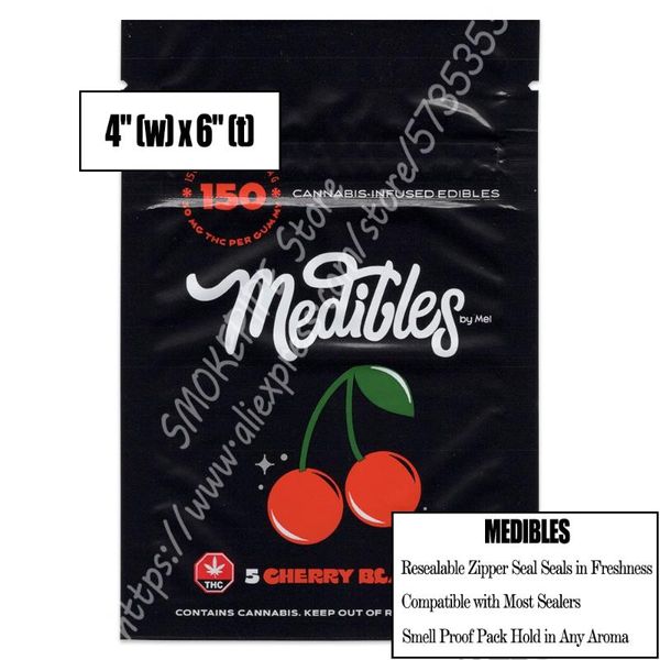 

storage bags 750mg mylar bag childproof edibles empty zipper retail packaging for dry flower