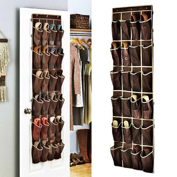 

storage bags hanging portable shoe slippers organizer split box underwear sock waterproof large capacity cloth door holder rack