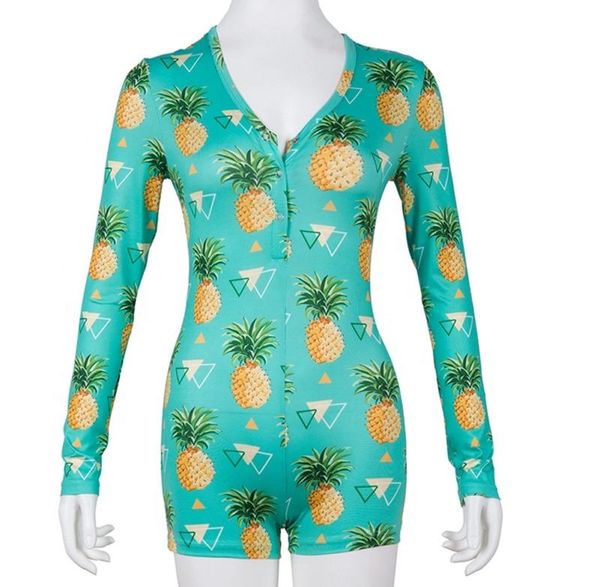 

women's jumpsuits & rompers us women casual romper slim fit jumsuit sleepwear summer lady print outfits, Black;white