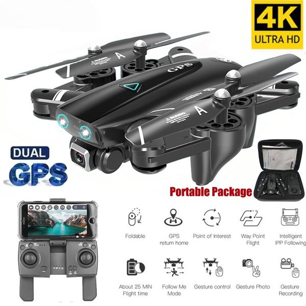 

halolo s167 5g gps foldable profissional drone with camera 4k hd selfie wide angle rc quadcopter helicopter toy e520s f11 sg907
