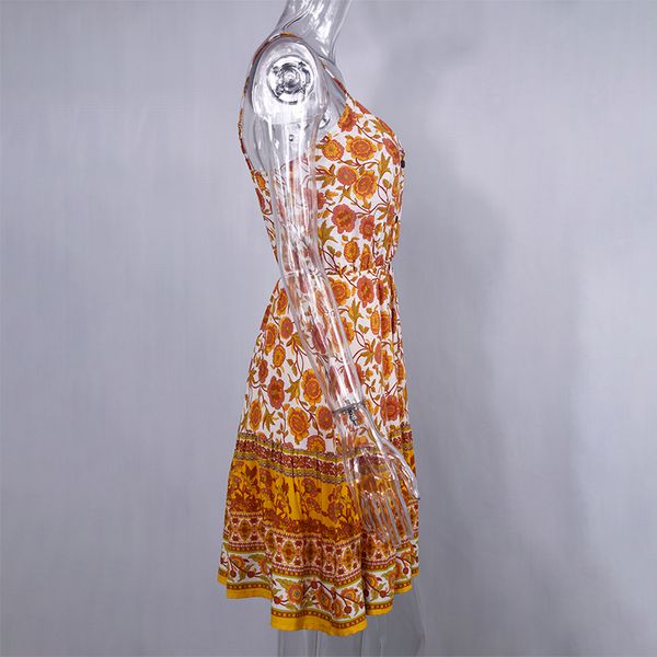 

2021lossky summer women dress buttons cotton mini sundress fashion short backless slip elastic waist 2021 sleeveless dresses, Black;gray