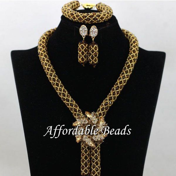 

earrings & necklace bridal jewelry set african wedding design heb113, Silver