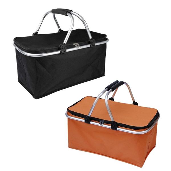 

storage baskets collapsible market basket foldable shopping camping picnic outdoor k0