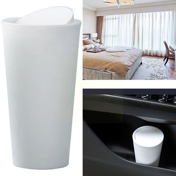 

other interior accessories mini swing lid car trash can, personalized storage kitchen, box office, bedroom w6q6