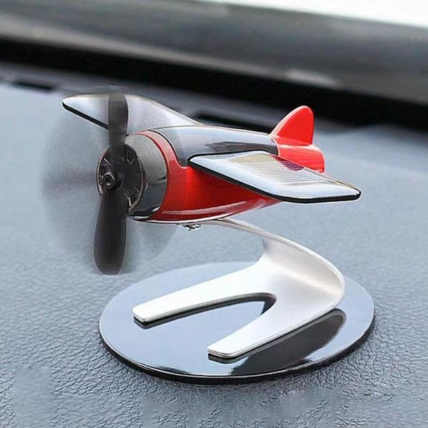 

car air freshener interior accessories solar airplane console propeller model center rotating decoration outlet i9y0