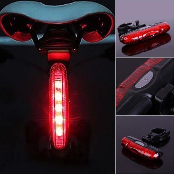 

bike lights bicycle taillights usb rechargeable rainproof led mtb road safety warning rear light highlight accessories