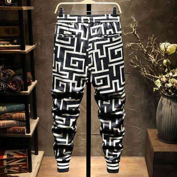 

flower korean style trendy women pant elastic waist casual slim feet, Black