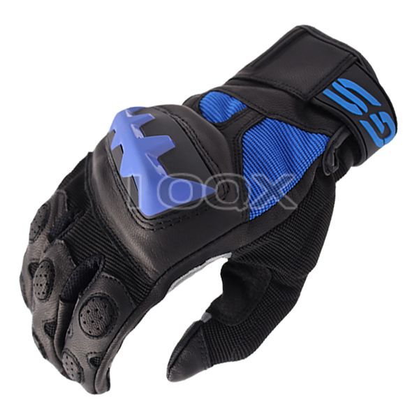 

motocross dirt bike racing gloves black red motorbike leather gloves