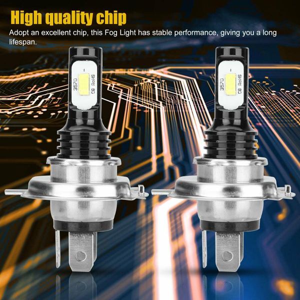 

car headlights 2pcs led bulbs csp headlight kit durable high low beam quality
