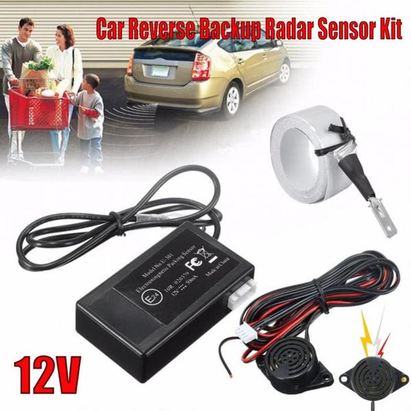 

car rear view cameras& parking sensors buzzer 27.5 inch sensor kit reverse backup radar sound alert indicator probe system 12v