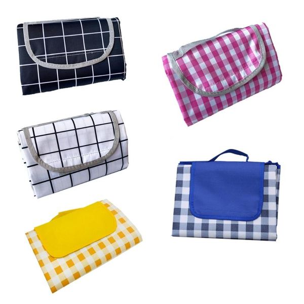 

outdoor pads blanket water-resistant handy mat tote all seasons striped excellent for beach and camping on grass