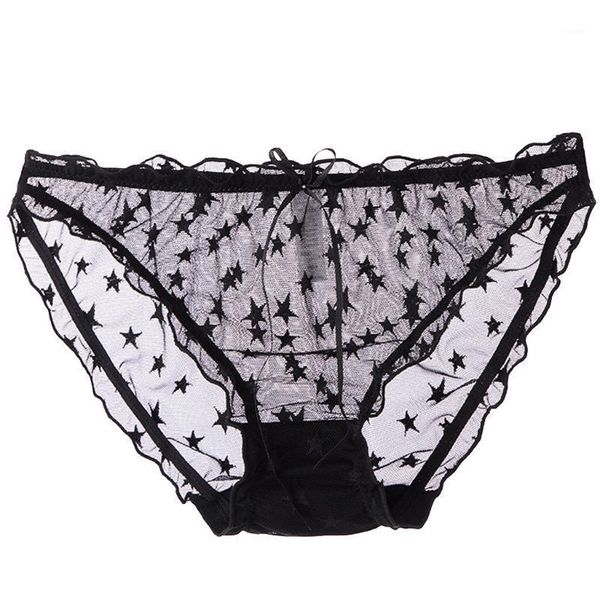 

fashion lingerie lace transparent brief seamless underpant panties sleepwear underwear plus size -xl#p3 women's, Black;pink