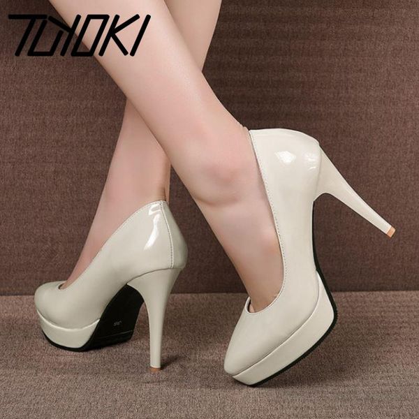 

dress shoes tuyoki party pumps woman spring women office work platform wedding elegant fashion size 32-43, Black