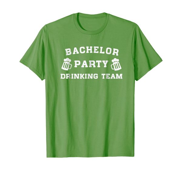

bachelor party drinking team, funny men t-shirts, White;black