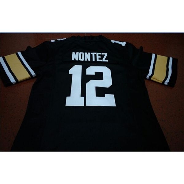

custom 009 youth women #12 steven montez colorado buffaloes football jersey size s-5xl or custom any name or number jersey, Black