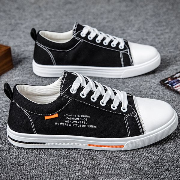 

casual shoes breathable trend versatile casual shoes, Black