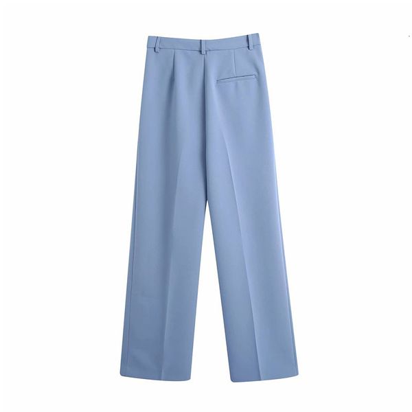 

pant new high waist loose thin zipper women's trousers vintage drape leisure blue simplicity chic female pants, Black;white