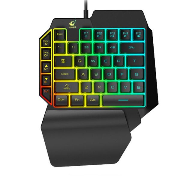 

single left hand keyboard mechanical feel game mobile tablet lapgaming keypad keyboards