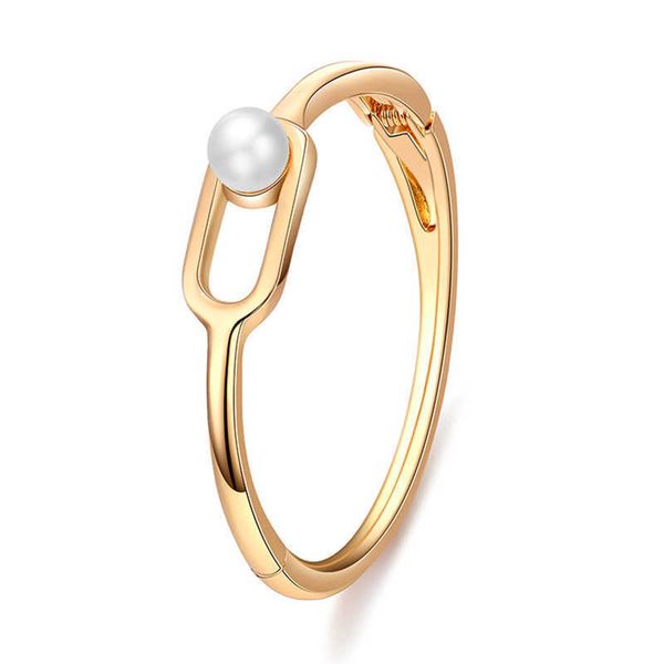 

2021 trendy gold silver plated jewelry pearl bracelets for women fashion bangles & bracelets gifts q0719, Black