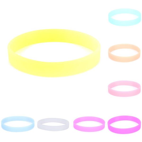

wrist support sweat band 8 colors luminous rubber men women bangles basketball sports wristbands silicone bracelets, Black;red