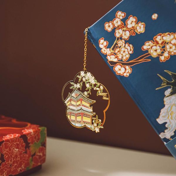 

bookmark kawaii creative chinese style hollow metal literary pendant for classmates and teachers exquisite gifts cute stationary