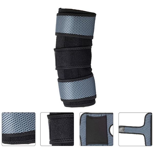 

elbow & knee pads 1pc protective pad outdoor sports protector adjustable (black), Black;gray
