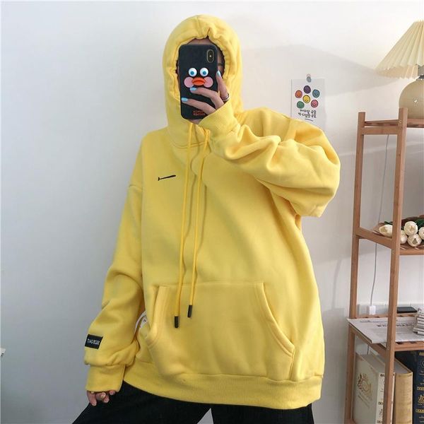

women's hoodies & sweatshirts autumn hoodie women korean style long sleeve hooded super, Black