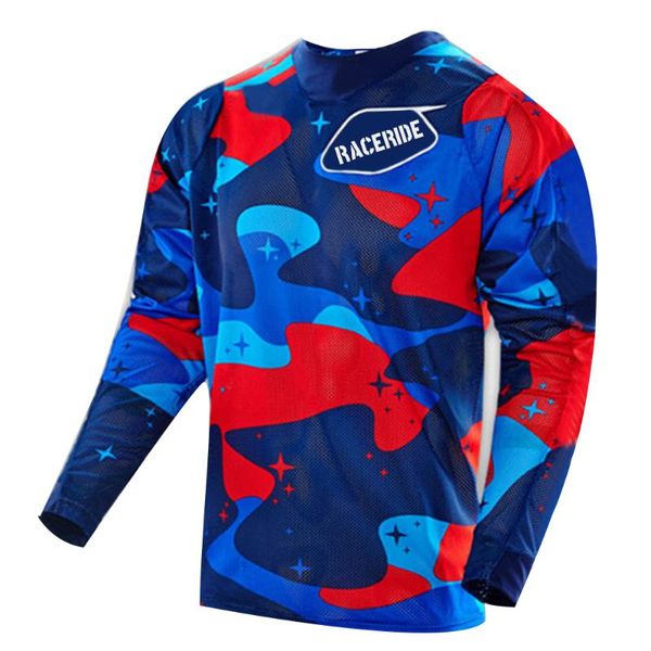 

men's spring team motorcycle cycling clothes mtb breathable long jersey quick dry autumn sleeve male comfortable bike shirt racing jack, Black;red