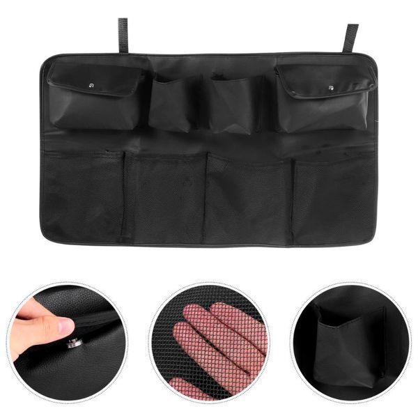 

car organizer multifunction seat bag automobile back trunk pocket (black)