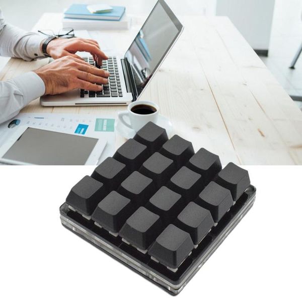 

keyboards sayodevice 16-key black keypad mechanical keyboard custom shortcut keys programmable hardware macro automatic click
