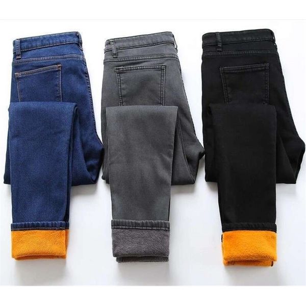 

women's jeans quality high waisted plush for women in winter 8beg, Blue