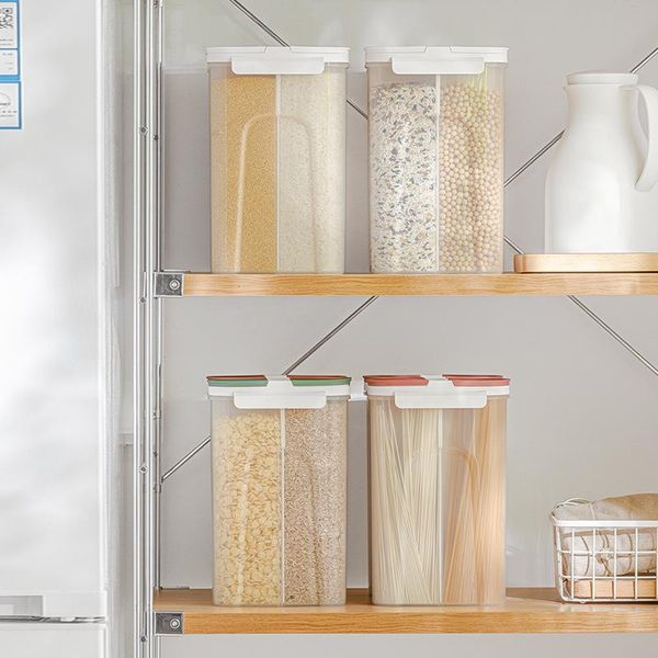

storage bottles & jars 3.2l large kitchen containers spaghetti noodle box fresh-keeping grains dry goods