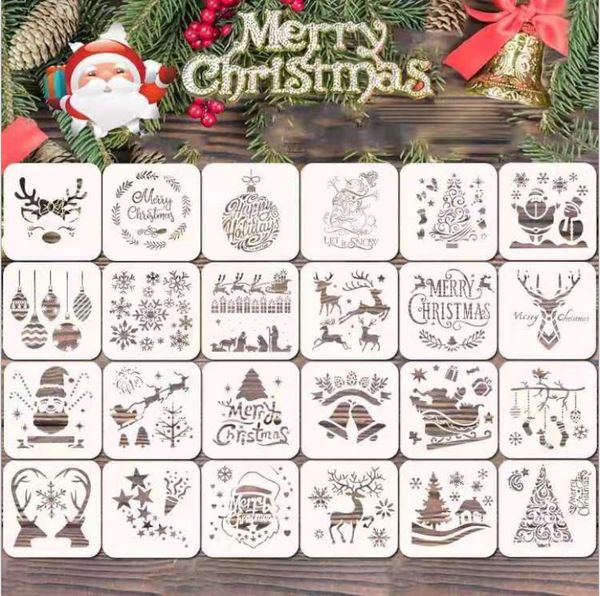 2021 Ahşap Dekor Kart Doğal Ahşap Kar Sanda Gevreği Noel Dekorasyon Süsler Scrapbooking DIY Parti El Sanatları 10 cm 22 Stilleri