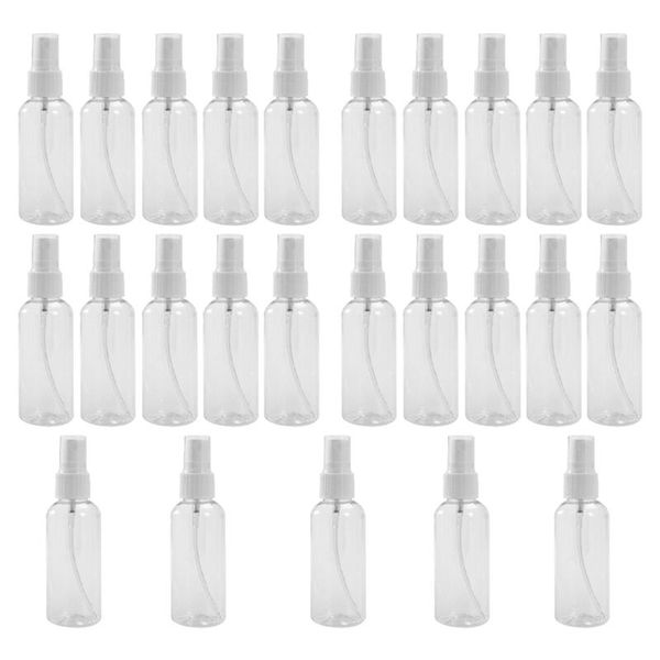 

25pcs 60ml transparent empty spray bottles plastic mini refillable bottle cosmetic perfume travel container storage & jars