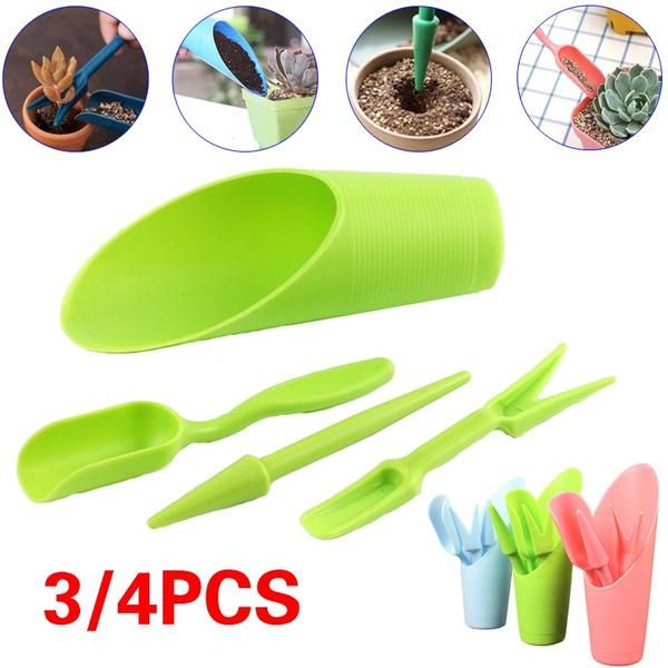 

planters & pots 4pcs flower growing tool set home plant cultivation and maintenance tools mini garden succulent planting kit