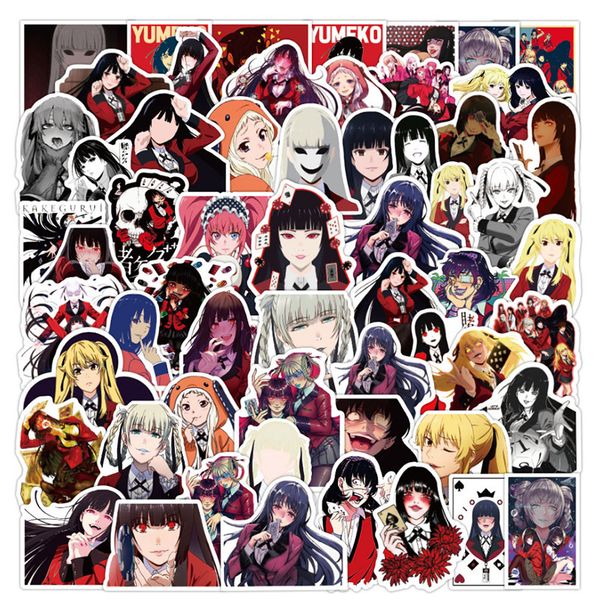 

100 pcs mad gamble series of deep kakegurui graffiti waterproof skateboard travel suitcase phone lapluggage stickers