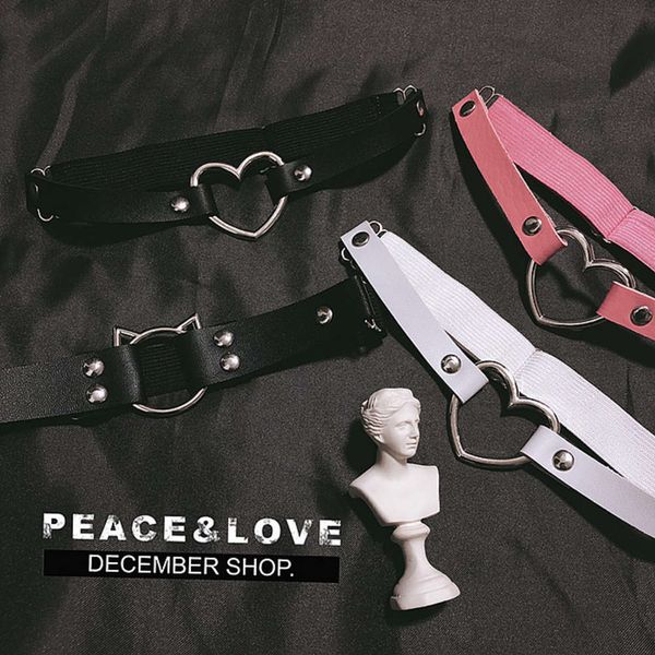 

harajuku street hip hop punk girl leg chain garter belt thigh ring anklet, Red;blue