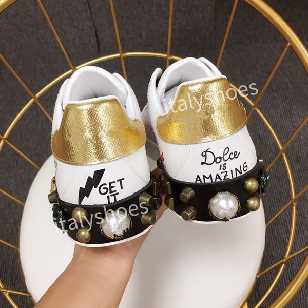 

2023 new mens casual shoes designer women travel leather lace-up sneaker fashion lady running trainers letters woman shoe flat printed gym s, Black