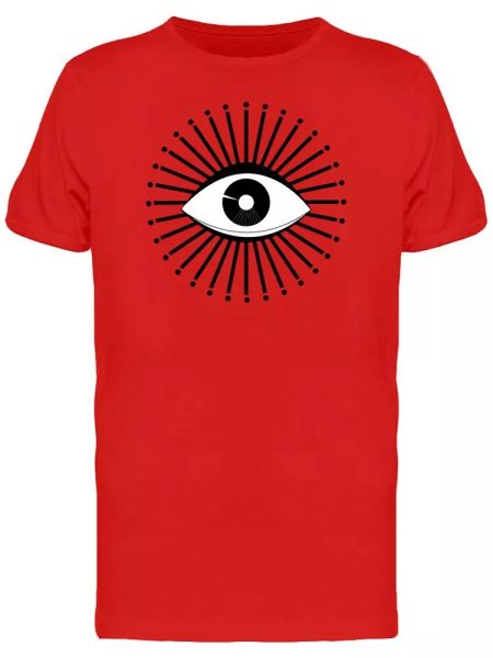 

abstract eye icon men's tee -image by shutterstock, White;black