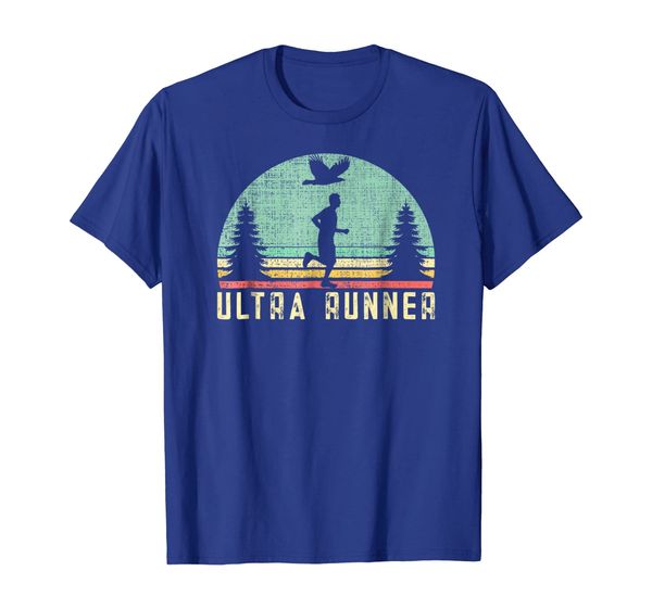 

ultra runner classic retro vintage ultramarathon tshirt, White;black