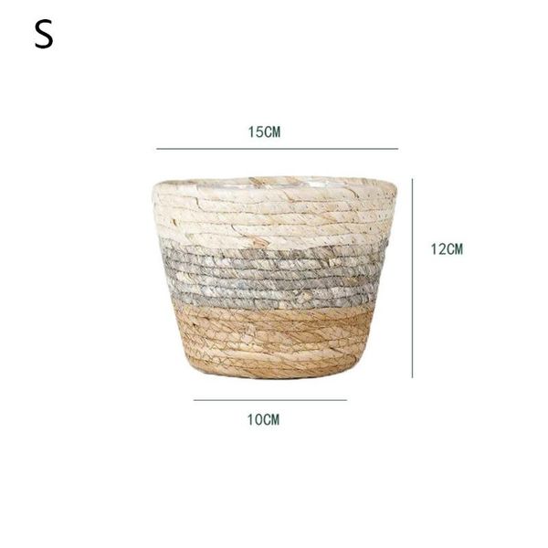 

storage baskets rattan seagrass planter basket woven flower pot handmade