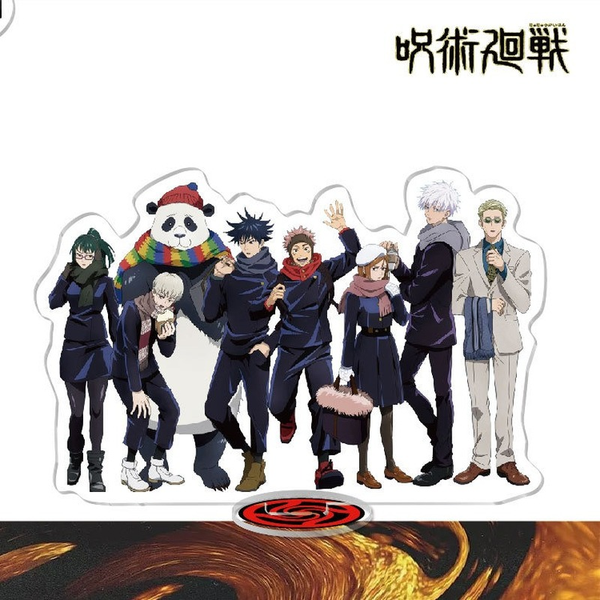 

Jujutsu Kaisen Keychain Women Cartoon Keyring for Man Fashion Creative Gojo Satoru Standing Key Chain High Quality Metal Brelok
